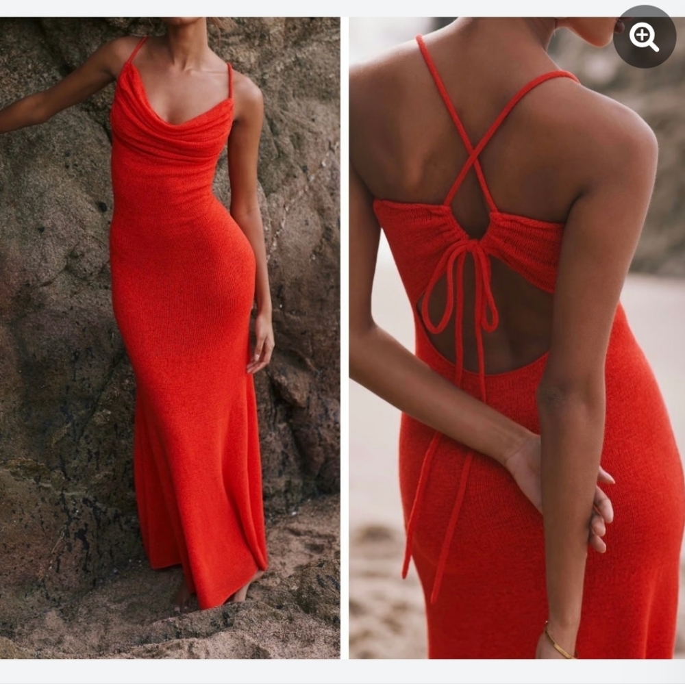 Anthropologie Sunday in Brooklyn Red Knit Dress -XS